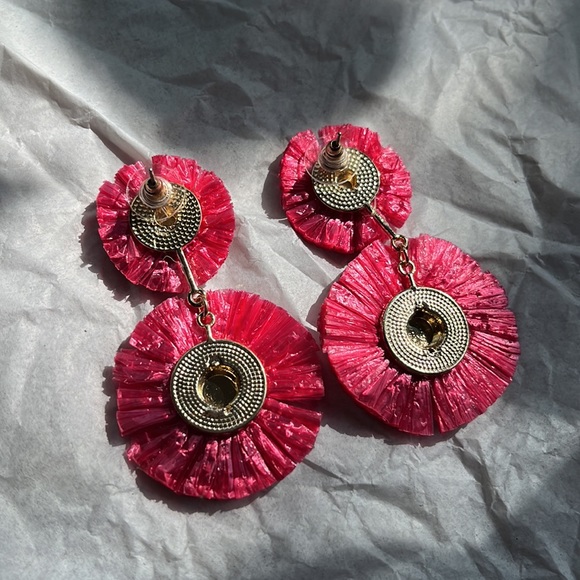 Target Sugarfix by Baublebar Pink Raffia Statement Earrings - Picture 5 of 5